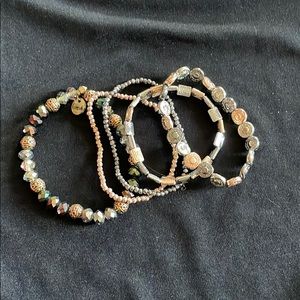 Stack of Erimish bracelets